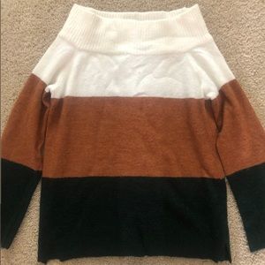 Off-the-shoulder sweater